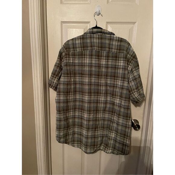 Timberland Mens Multicolor Button Down Plaid Checkered Polo Shirt 2XL - Picture 12 of 15